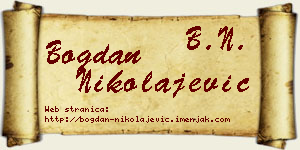 Bogdan Nikolajević vizit kartica